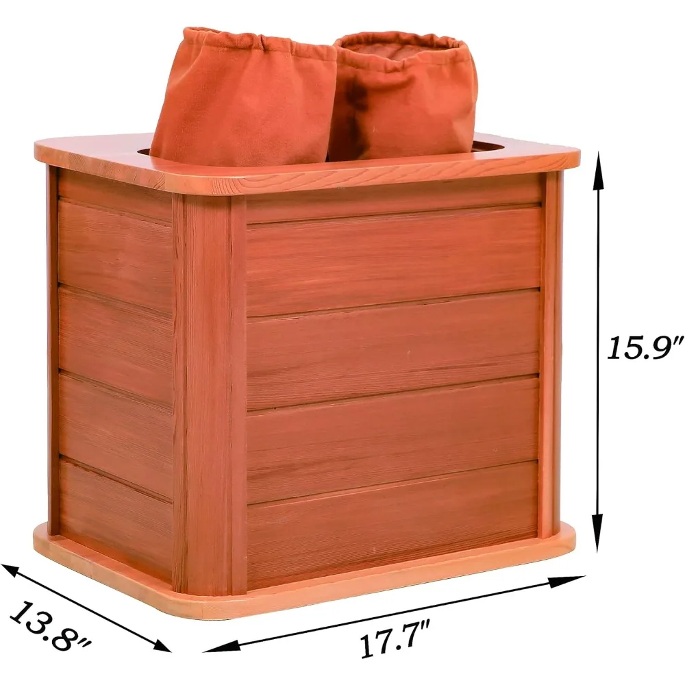 Portable red Cedar Foot Sauna Bucket, Far Infrared Heating Foot Sauna Barrel, Removable Temperature-Locking Leg Sleeves
Portable red Cedar Foot Sauna Bucket, Far Infrared Heating Foot Sauna Barrel, Removable Temperature-Locking Leg Sleeves