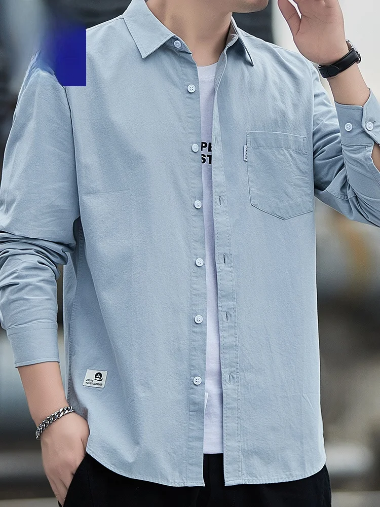 Rn Pure Cotton Long Sve Workwear irt Casual Loose Men's Faionable Korean Sle Spring Autumn Seasonal Breathable
Rn Pure Cotton Long Sve Workwear irt Casual Loose Men's Faionable Korean Sle Spring Autumn Seasonal Breathable