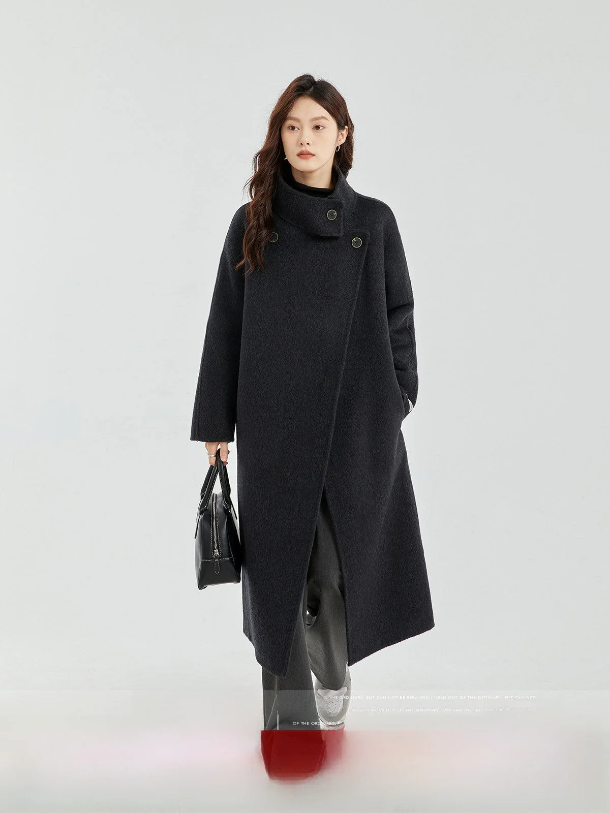 Женское двустороннее шерстяное пальто MoZa Bla из кашемира с воротником-стойкой, в стиле ретро, с длинными рукавами, средней длины, на двойной пуговице
Женское двустороннее шерстяное пальто MoZa Bla из кашемира с воротником-стойкой, в стиле ретро, с длинными рукавами, средней длины, на двойной пуговице