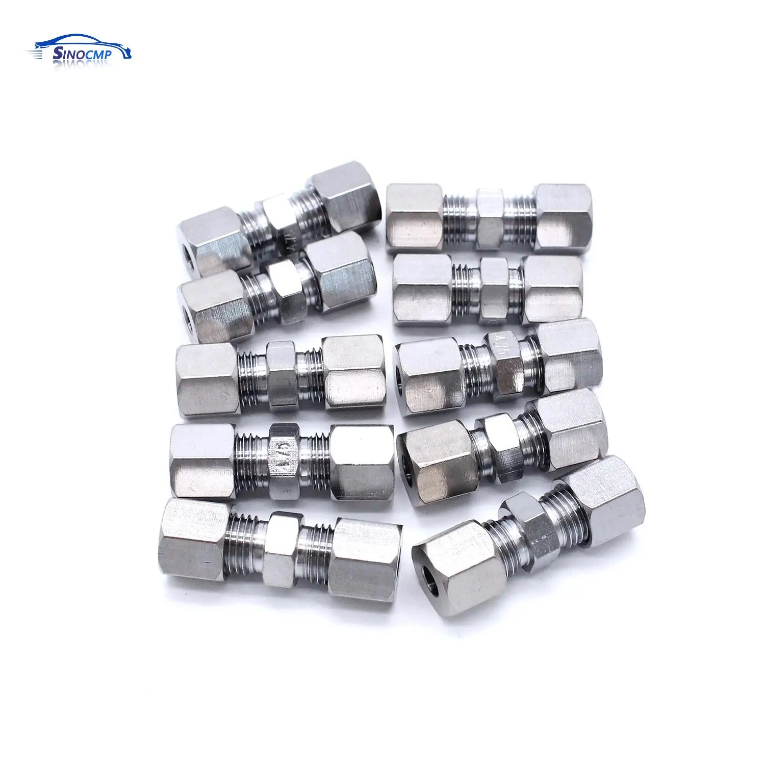 10 PCS Brake Line Fitting Union For Brake Pipe 4 75mm Without Flanging Connectors 3/16 Inch Steel Tube Fitting Copper-Nickel
10 PCS Brake Line Fitting Union For Brake Pipe 4 75mm Without Flanging Connectors 3/16 Inch Steel Tube Fitting Copper-Nickel