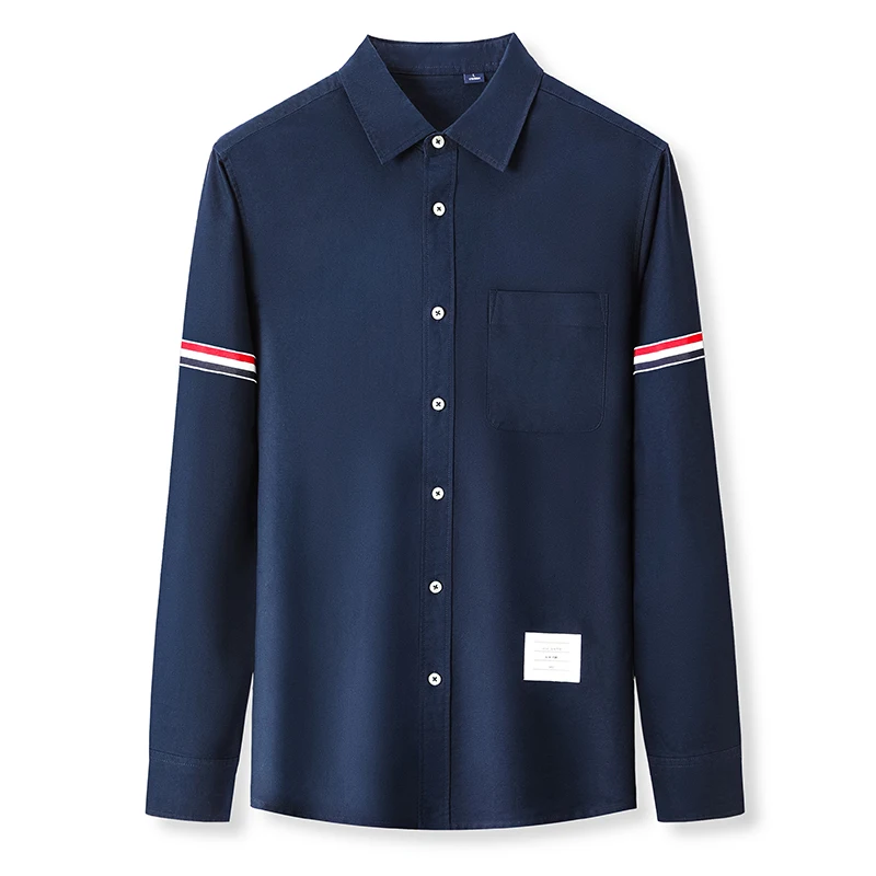 Мужская рубашка-оксфорд из 100% хлопка с 3D карманами и лацканами, элитная брендовая рубашка 2024, осенняя новая тенденция, дизайнерская мужская одежда с длинными рукавами 
Мужская рубашка-оксфорд из 100% хлопка с 3D карманами и лацканами, элитная брендовая рубашка 2024, осенняя новая тенденция, дизайнерская мужская одежда с длинными рукавами