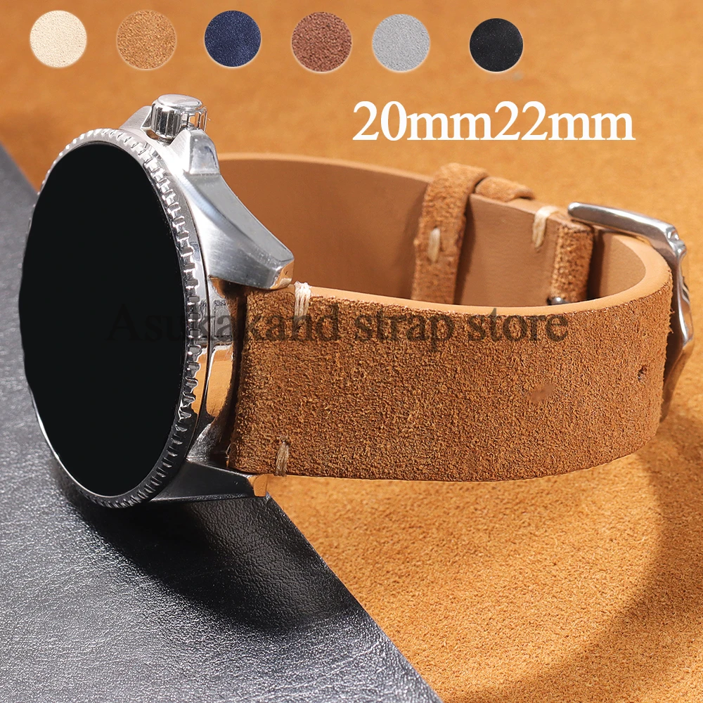 Quick Release WatchStrap 20mm22mm Universal For Rolex Vintage Band Soft Replacement Wristband Handmade Stitching Watchband
Quick Release WatchStrap 20mm22mm Universal For Rolex Vintage Band Soft Replacement Wristband Handmade Stitching Watchband