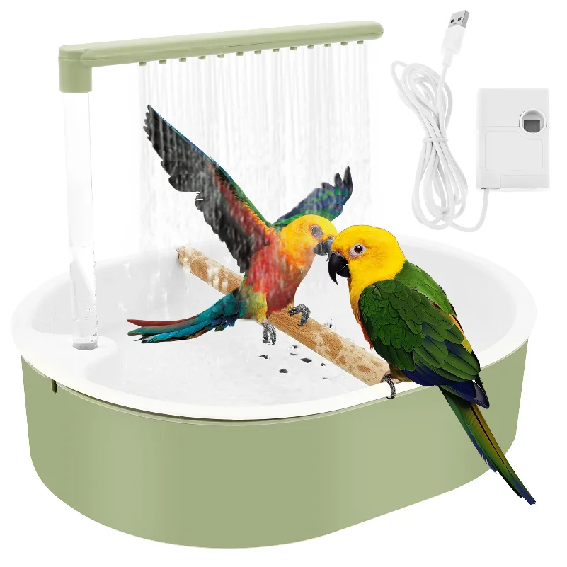Parrot Automatic Shower Pet Bird Bath Cage Basin USB Electric Circulating Water Bird Bathtub for Lovebird Cockatiel Birds Toy
Parrot Automatic Shower Pet Bird Bath Cage Basin USB Electric Circulating Water Bird Bathtub for Lovebird Cockatiel Birds Toy