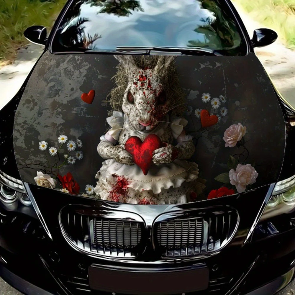 Gloomy - Blossom Gothic Bunny car hood stickers, waterproof self-adhesive, scratch resistant, easy to stick, durable car PVC sti
Gloomy - Blossom Gothic Bunny car hood stickers, waterproof self-adhesive, scratch resistant, easy to stick, durable car PVC sti