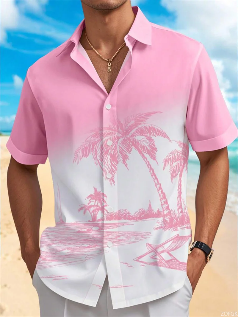 Vintage Men's Short Sleeved Shirt with Luxurious Gold Baroque Chain Pattern Suitable for Summer Banquets and Streets
Vintage Men's Short Sleeved Shirt with Luxurious Gold Baroque Chain Pattern Suitable for Summer Banquets and Streets