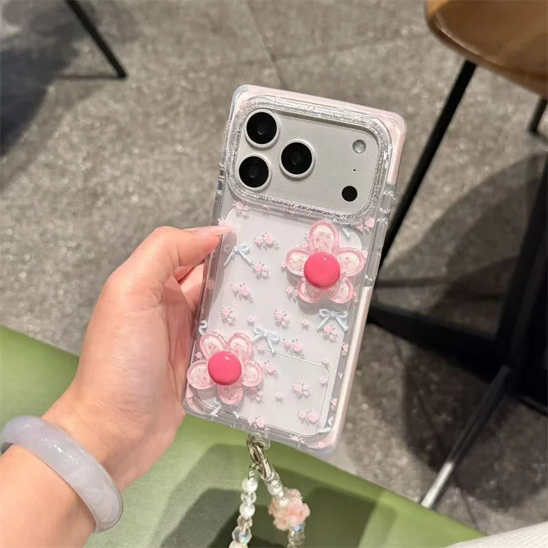 Cute 3D Flower Ribbon Phone Case for iPhone 15 16 17 Pro Max Clear Glitter Shockproof Protective Cover Aesthetic Kawaii Case
Cute 3D Flower Ribbon Phone Case for iPhone 15 16 17 Pro Max Clear Glitter Shockproof Protective Cover Aesthetic Kawaii Case