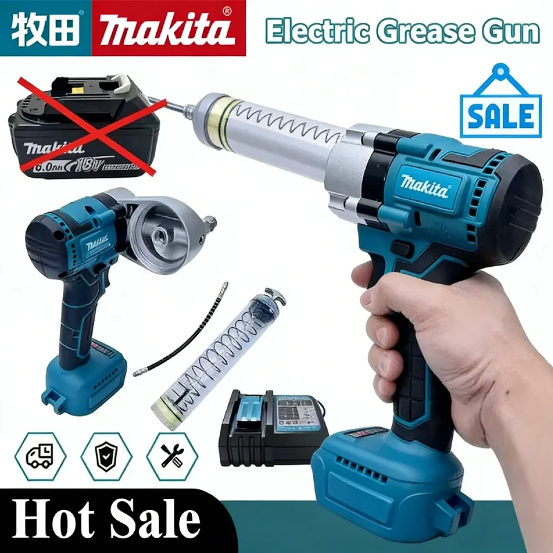 Makita For 18V Battery Brushless Electric Grease Gun Wireless Fully Automatic High-Pressure Excavator Specific Grease Gun Tool
Makita For 18V Battery Brushless Electric Grease Gun Wireless Fully Automatic High-Pressure Excavator Specific Grease Gun Tool