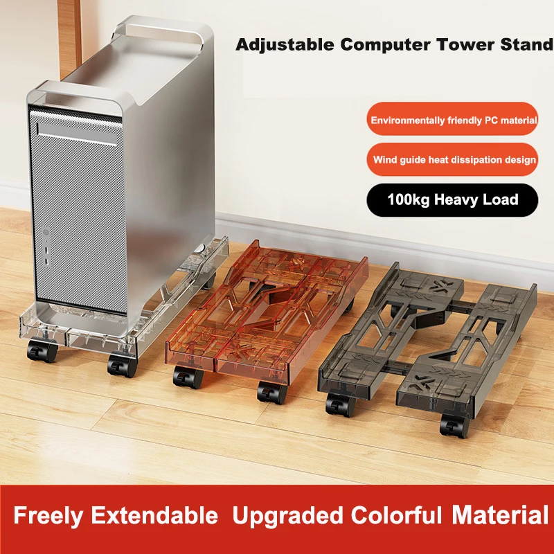 1 PC Transparent Removable Computer Case Bracket with Braking Casters Desktop PC CPU Bracket Expandable Customized Shelf
1 PC Transparent Removable Computer Case Bracket with Braking Casters Desktop PC CPU Bracket Expandable Customized Shelf