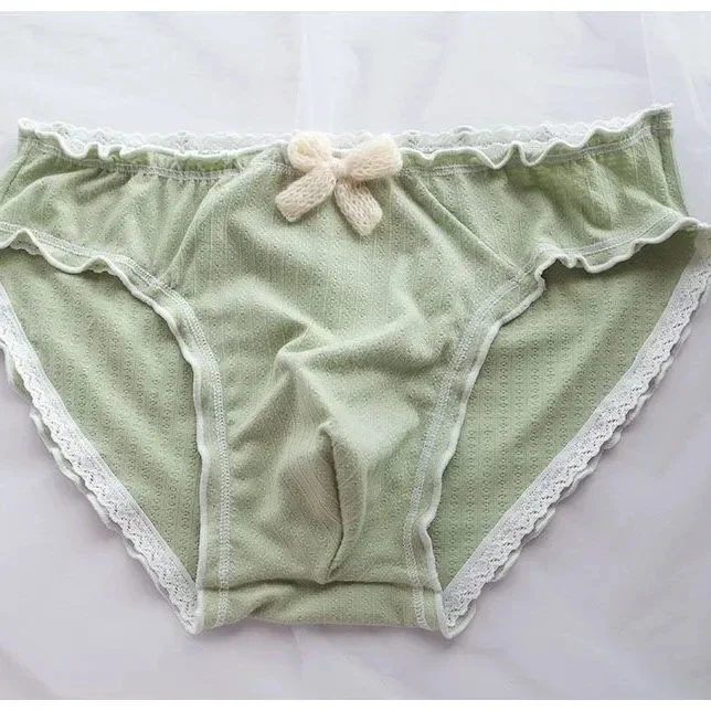 Man's Sexy Lace Briefs Bowtie Half Sheer Sexy Cute Sweet BF Panty Live Show Dance Harajuku
Man's Sexy Lace Briefs Bowtie Half Sheer Sexy Cute Sweet BF Panty Live Show Dance Harajuku