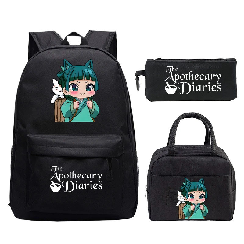3Pcs Set The Apothecary Diaries School Backpack with Lunch Bags Pencil Case Cartoon Anime School Bags Set for Boys Girls Bookbag
3Pcs Set The Apothecary Diaries School Backpack with Lunch Bags Pencil Case Cartoon Anime School Bags Set for Boys Girls Bookbag