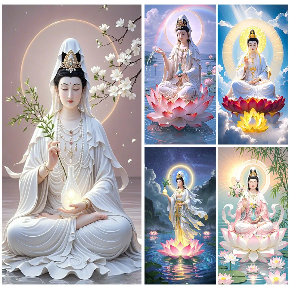 Diamond Painting Kit Namo Guanyin Bodhisattva Diamond mosaic Full Square Round Rhinestone Cross Stitch chinese style Home Decor
Diamond Painting Kit Namo Guanyin Bodhisattva Diamond mosaic Full Square Round Rhinestone Cross Stitch chinese style Home Decor