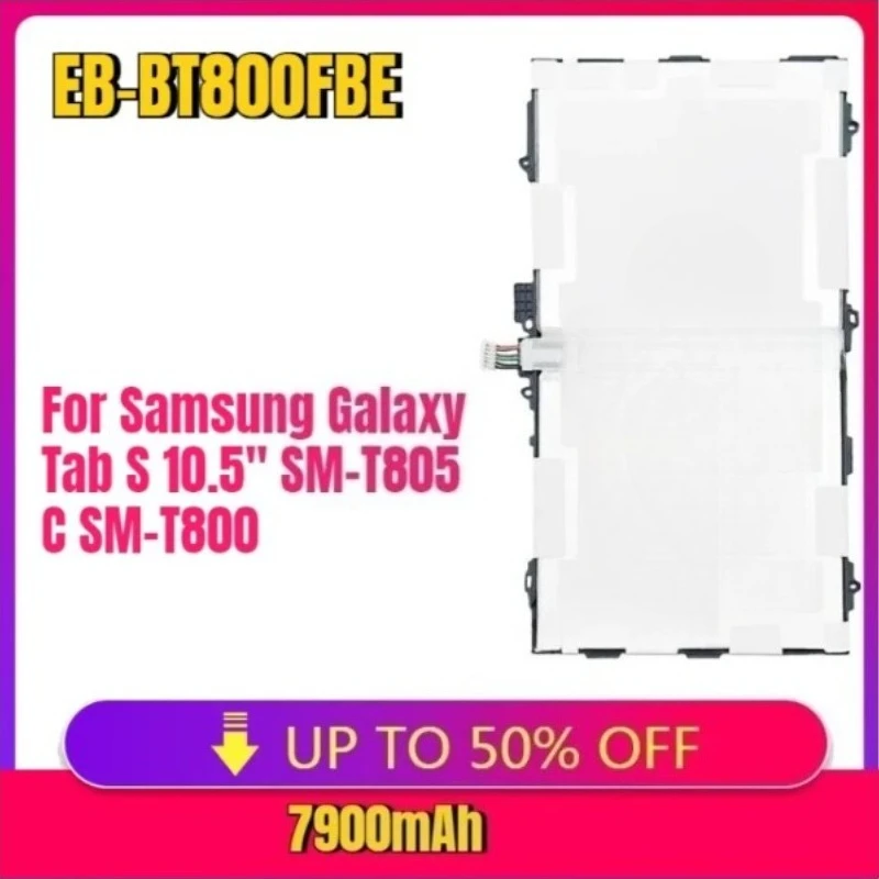 EB-BT800FBU Tablet Battery for Samsung Galaxy Tab S 10.5" T800/807/801 SM-T805C SM-T800 SM-T801 SM-T805 SM-T807 + Free Tools
EB-BT800FBU Tablet Battery for Samsung Galaxy Tab S 10.5" T800/807/801 SM-T805C SM-T800 SM-T801 SM-T805 SM-T807 + Free Tools