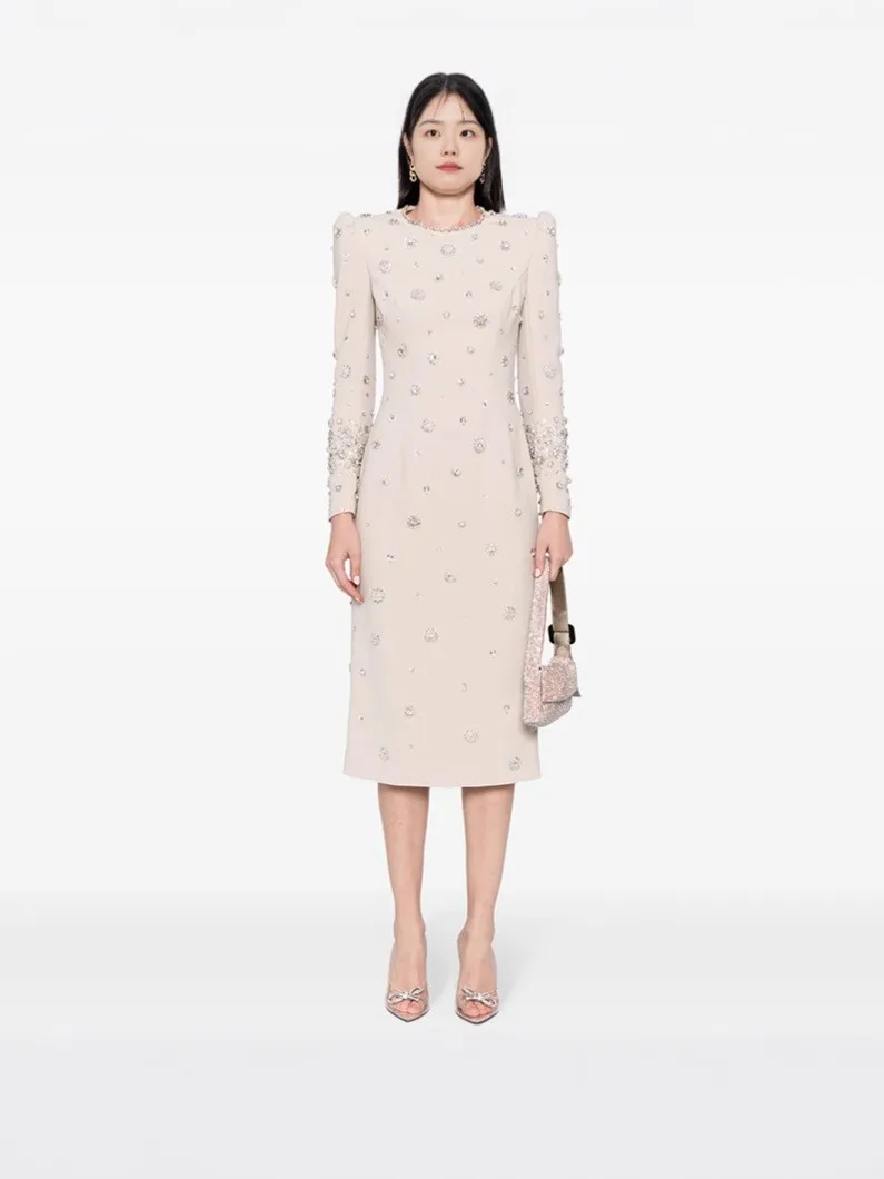 HIGH STREET Newest Fashion 2025 Designer Party Vestido Women's Formal Long Sleeve Luxurious Beaded Long Dress
HIGH STREET Newest Fashion 2025 Designer Party Vestido Women's Formal Long Sleeve Luxurious Beaded Long Dress 