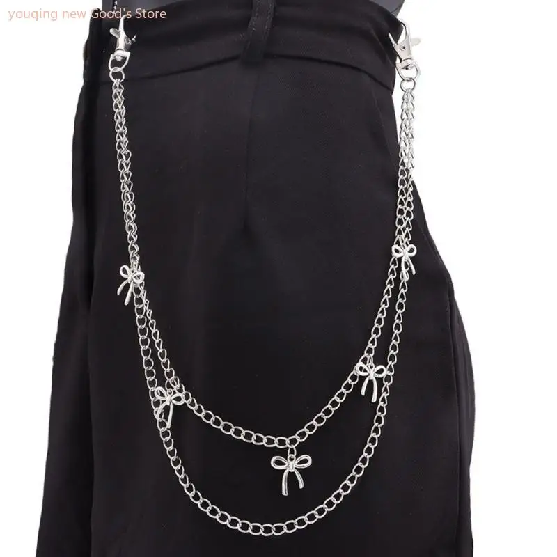 49ME MultiLayered Metal Bowknot Pants Chain Jeans Waist Chain for Fashionable Outfit
49ME MultiLayered Metal Bowknot Pants Chain Jeans Waist Chain for Fashionable Outfit
