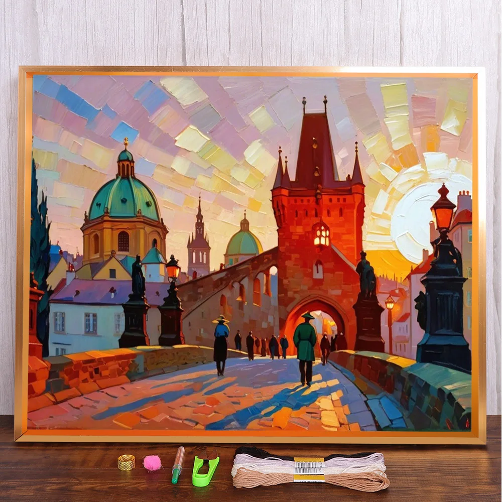 Scenery Bridge Printed 11CT Cross-Stitch Embroidery Kit DMC Threads Painting Handiwork Handicraft Handmade Magic Design Counted
Scenery Bridge Printed 11CT Cross-Stitch Embroidery Kit DMC Threads Painting Handiwork Handicraft Handmade Magic Design Counted