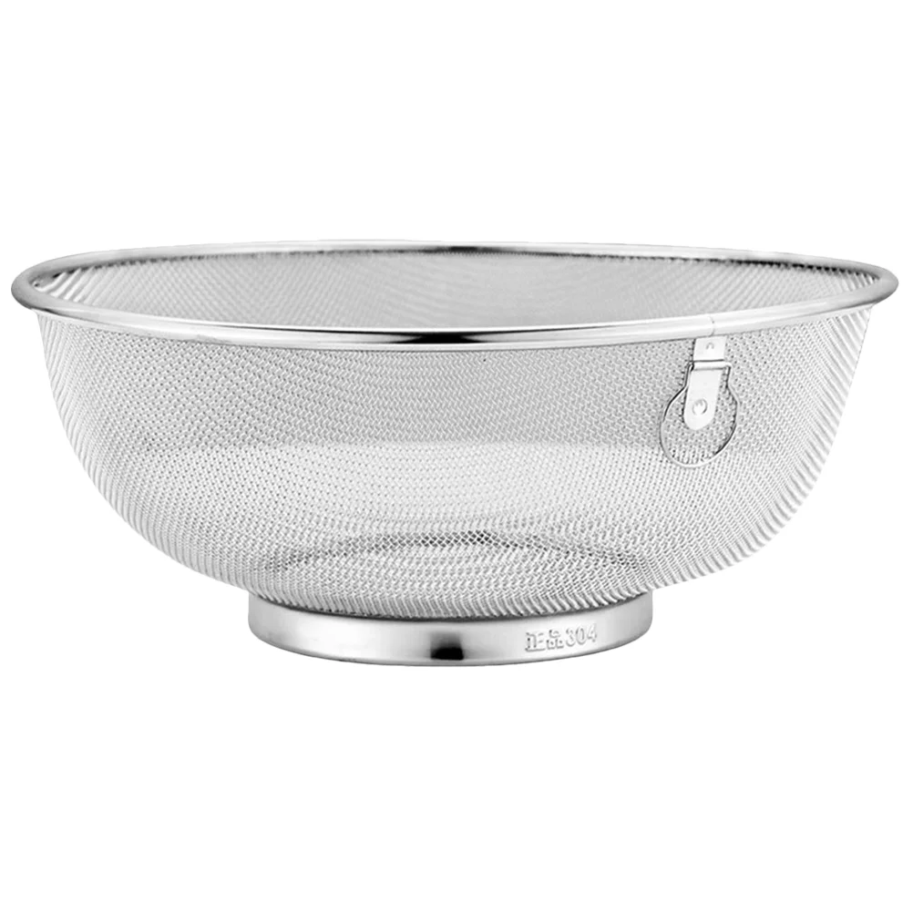 Yerba Stainless Steel Frying Strainer Bowl Fettuccine Pasta Strainers for Kitchen Milk 
Yerba Stainless Steel Frying Strainer Bowl Fettuccine Pasta Strainers for Kitchen Milk