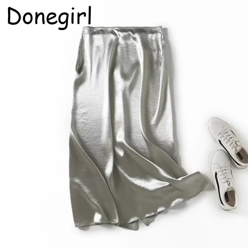 Donegirl 2023 Fashion New Spring Summer Women Satin Solid Skirt Slim Elegant Glossiness Simple Temperament Midi Skirt Female
Donegirl 2023 Fashion New Spring Summer Women Satin Solid Skirt Slim Elegant Glossiness Simple Temperament Midi Skirt Female
