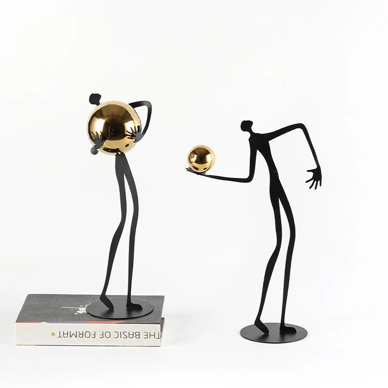 Modern Abstract Figure Metal Sculpture Home Decor Black and Gold Living Room Study Decor
Modern Abstract Figure Metal Sculpture Home Decor Black and Gold Living Room Study Decor