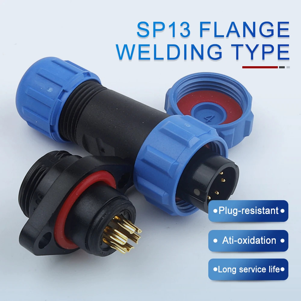 SP13 Flange Aviation Waterproof Connector IP68 Male Female Plug Socket Industrial Welding Type Panel Mounted 2/3/4/5/6/7/9 Pin
SP13 Flange Aviation Waterproof Connector IP68 Male Female Plug Socket Industrial Welding Type Panel Mounted 2/3/4/5/6/7/9 Pin