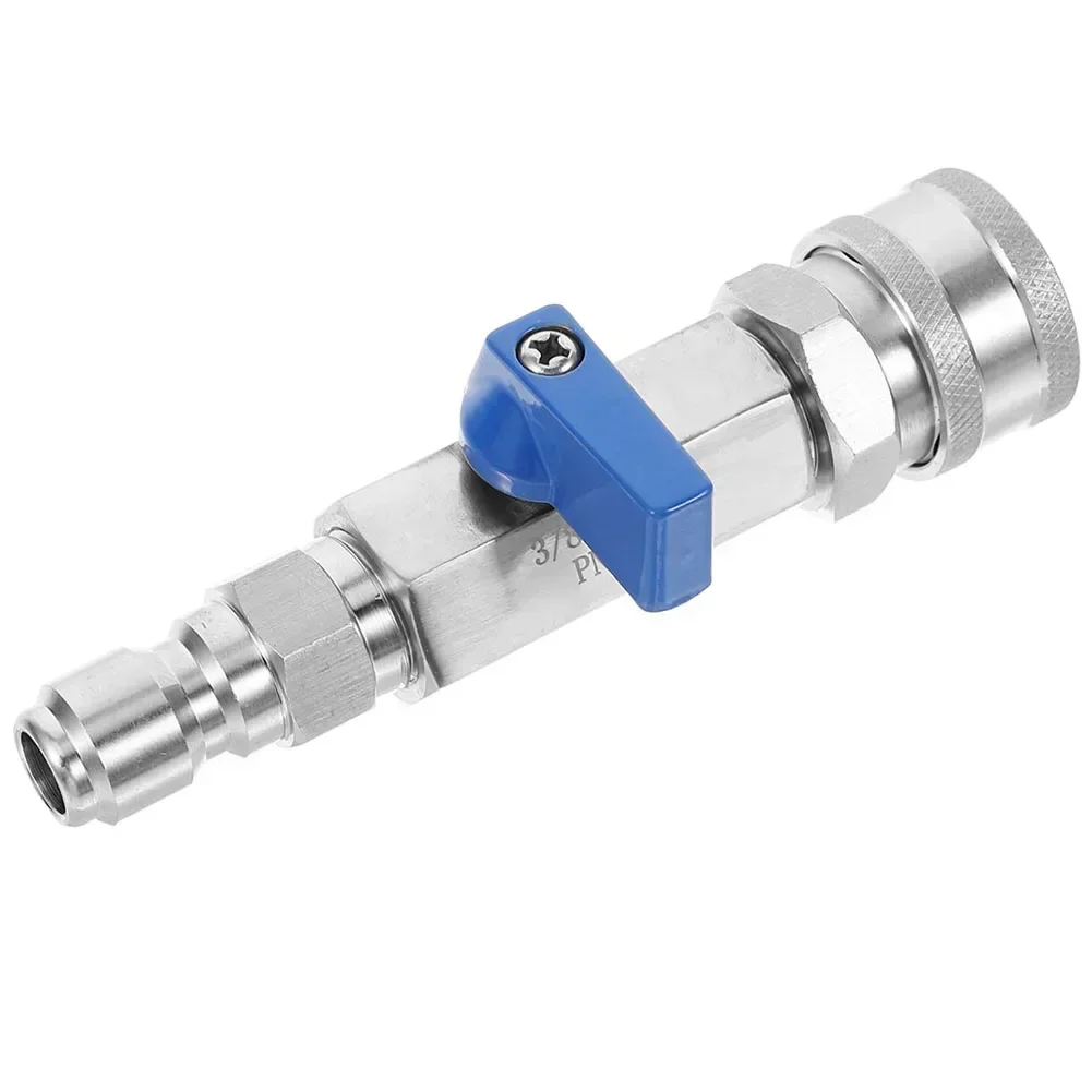 1Pc High Pressure Washer Ball Valve Stainless Steel 4500 PSI For Sprayer Nozzle Pump Hose Quick Connect Fittings Watering Tool
1Pc High Pressure Washer Ball Valve Stainless Steel 4500 PSI For Sprayer Nozzle Pump Hose Quick Connect Fittings Watering Tool