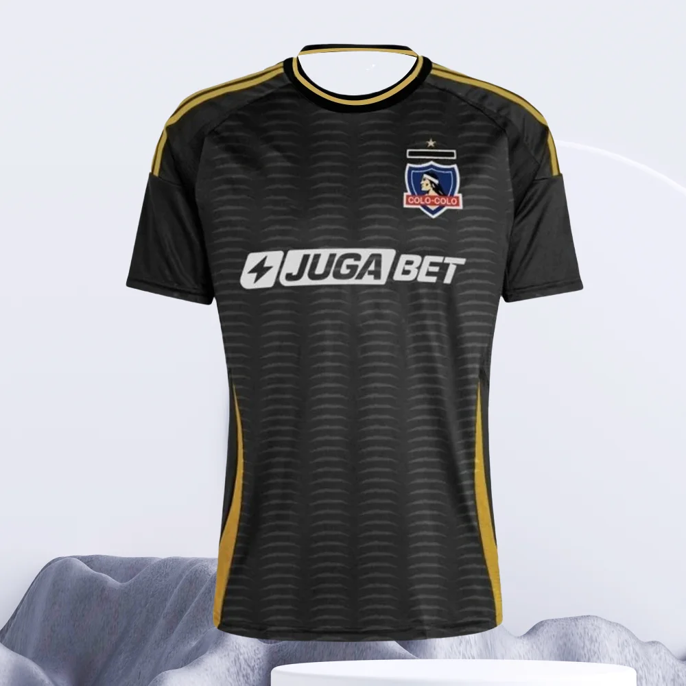 Мужская футбольная рубашка Colo Colo для дома и выездной езды, молодежная и детская спортивная супер большая футбольная футболка для тренировок, впитывающая пот
Мужская футбольная рубашка Colo Colo для дома и выездной езды, молодежная и детская спортивная супер большая футбольная футболка для тренировок, впитывающая пот