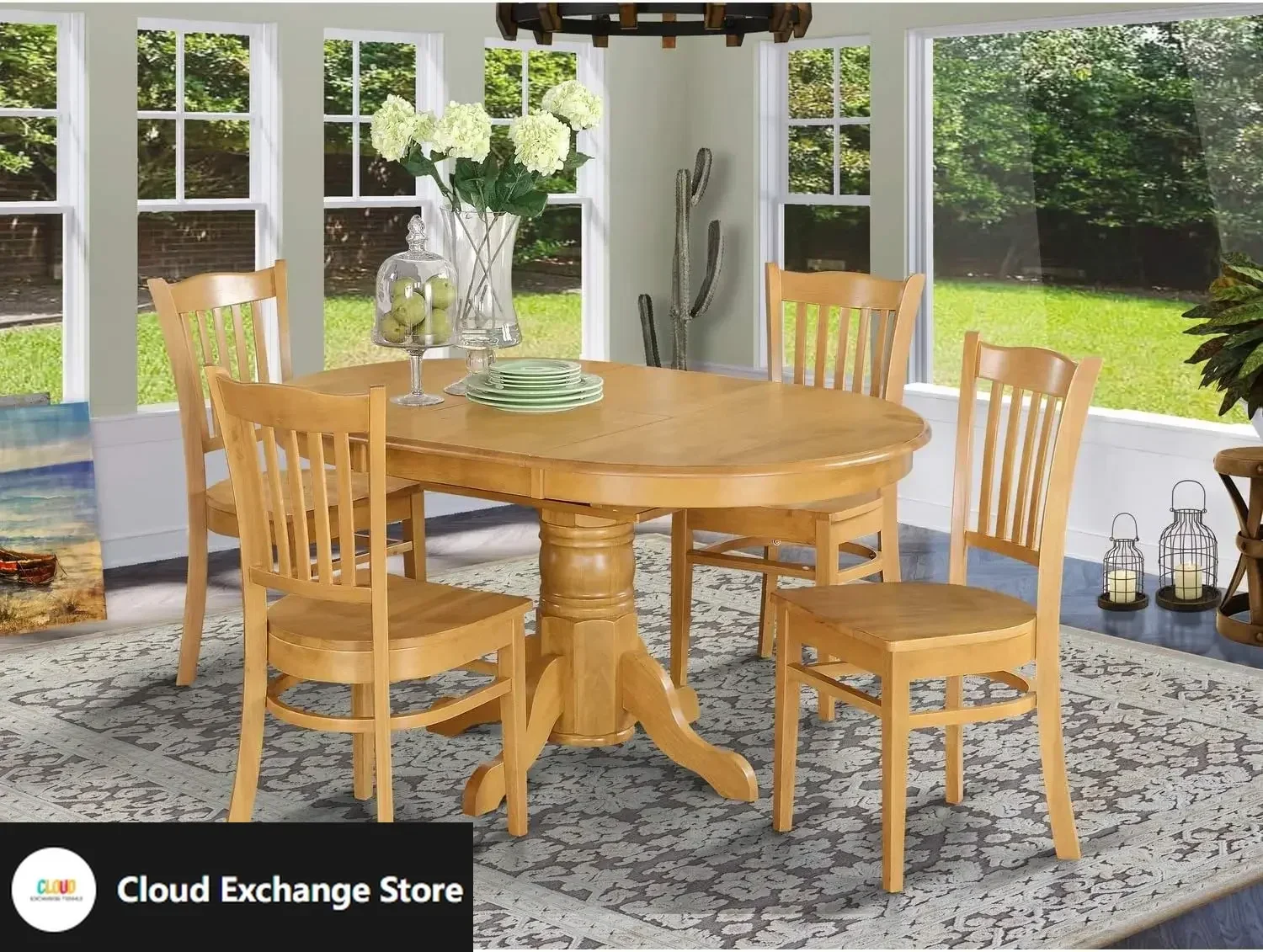AVGR5-OAK-W Avon Набор из 5 предметов для комнаты включает овальный кухонный стол с листом-бабочкой и 4 обеденными стульями, 42x60 дюймов.
AVGR5-OAK-W Avon Набор из 5 предметов для комнаты включает овальный кухонный стол с листом-бабочкой и 4 обеденными стульями, 42x60 дюймов.
