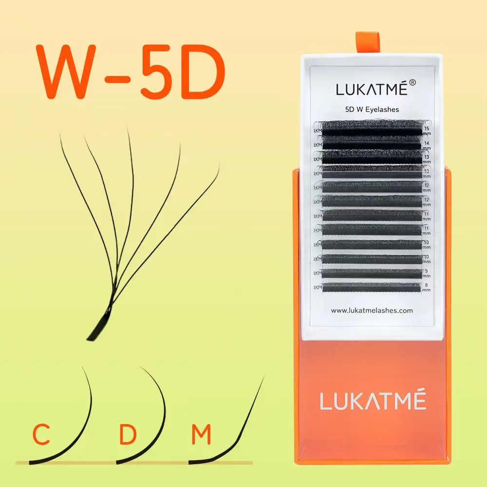 LUKATME 5D W Eyelash Extensions C/D/M Curl 6mm 7mm 8-15mm W Shaped 5D Fans False Lashes Mega Volume 5D Eyelashes for Foxy Makeup
LUKATME 5D W Eyelash Extensions C/D/M Curl 6mm 7mm 8-15mm W Shaped 5D Fans False Lashes Mega Volume 5D Eyelashes for Foxy Makeup