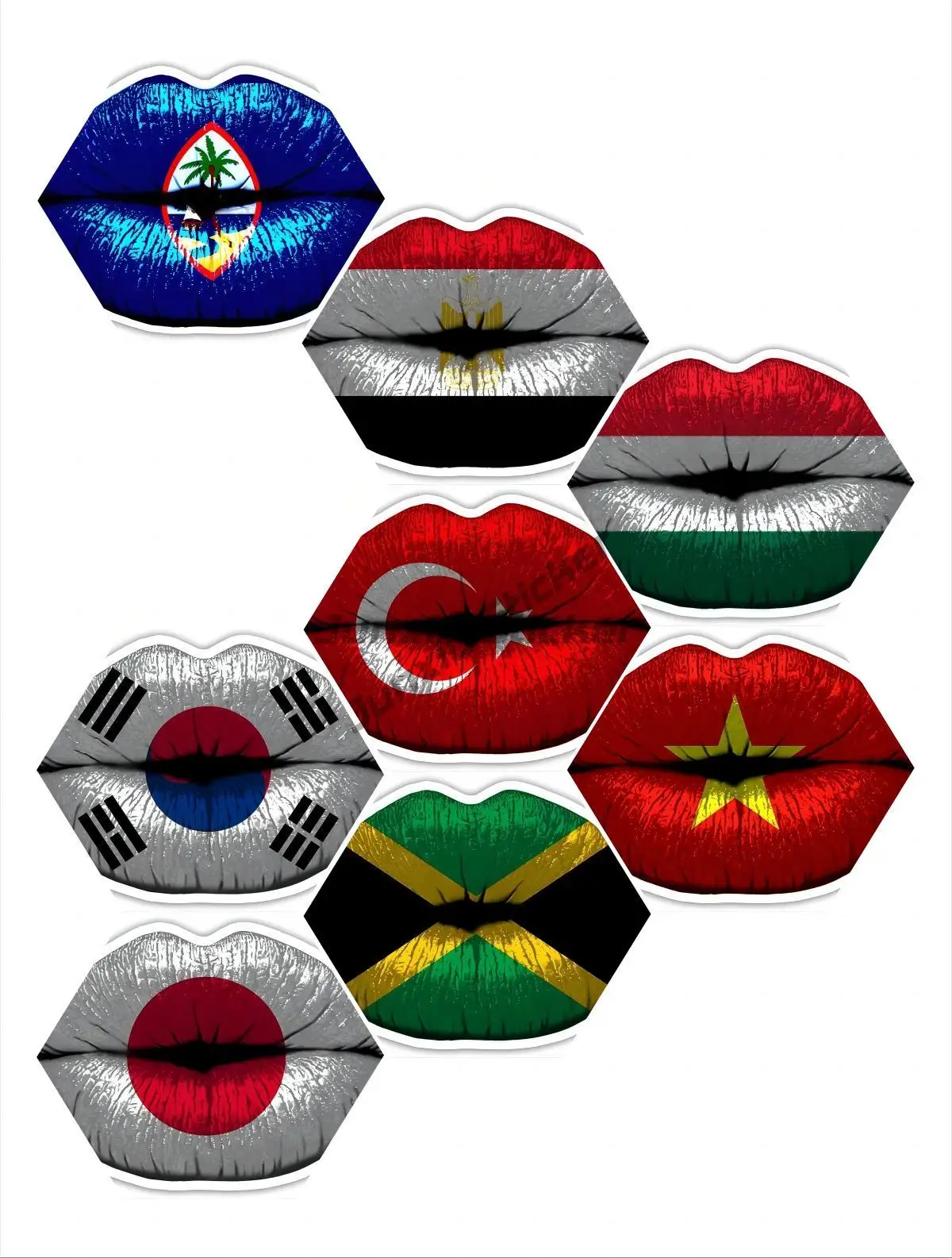 Flag Lips Sticker Decal for Wall, Laptop, Truck, car Bumper Window Truck Camper Guitar Car Body Refrigerator Wall)
Flag Lips Sticker Decal for Wall, Laptop, Truck, car Bumper Window Truck Camper Guitar Car Body Refrigerator Wall)