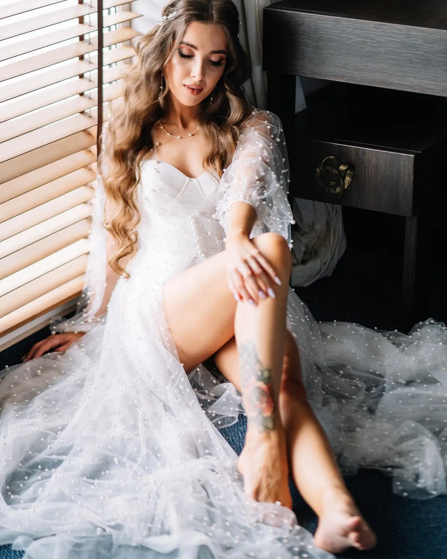 White Pearls Women Pregnant Prom Dress For Photoshoot Puffy Sleeves Wedding Bridal Sheer Robes Evening Gown Customized Skirt
White Pearls Women Pregnant Prom Dress For Photoshoot Puffy Sleeves Wedding Bridal Sheer Robes Evening Gown Customized Skirt
