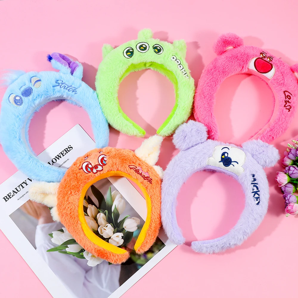 5 шт. милых плюшевых повязок на голову с персонажами Диснея - плюшевые повязки с персонажами Стич, Лотсо, Микки Маус, пушистые обручи для волос для женщин
5 шт. милых плюшевых повязок на голову с персонажами Диснея - плюшевые повязки с персонажами Стич, Лотсо, Микки Маус, пушистые обручи для волос для женщин