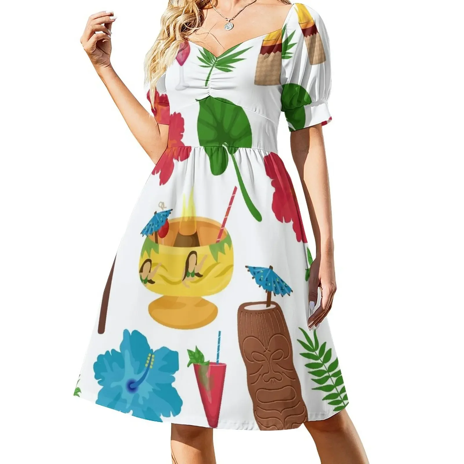 TIKI PARTY Short-Sleeved Dress Dress for pregnant women women evening dress summer womens 2025
TIKI PARTY Short-Sleeved Dress Dress for pregnant women women evening dress summer womens 2025