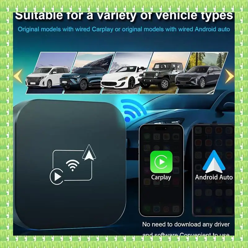 2 In 1 Wireless Carplay Adapter Android Auto Wired To Wireless Smart Box Adapter For Iphone+ Android+Car From 2016
2 In 1 Wireless Carplay Adapter Android Auto Wired To Wireless Smart Box Adapter For Iphone+ Android+Car From 2016