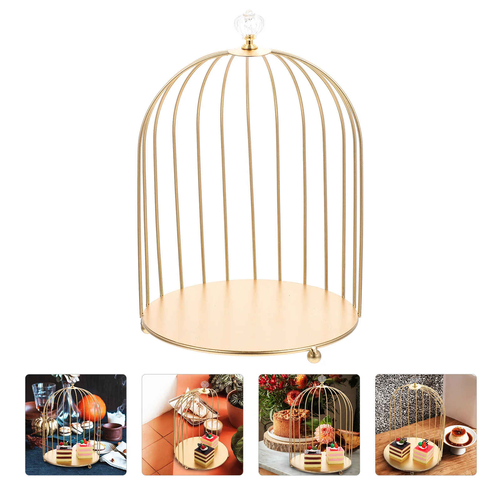 Double Tier Cake Stand Bird Cage Design Multi-Function Holder Decorative Dessert Display Rack For Wedding Party
Double Tier Cake Stand Bird Cage Design Multi-Function Holder Decorative Dessert Display Rack For Wedding Party
