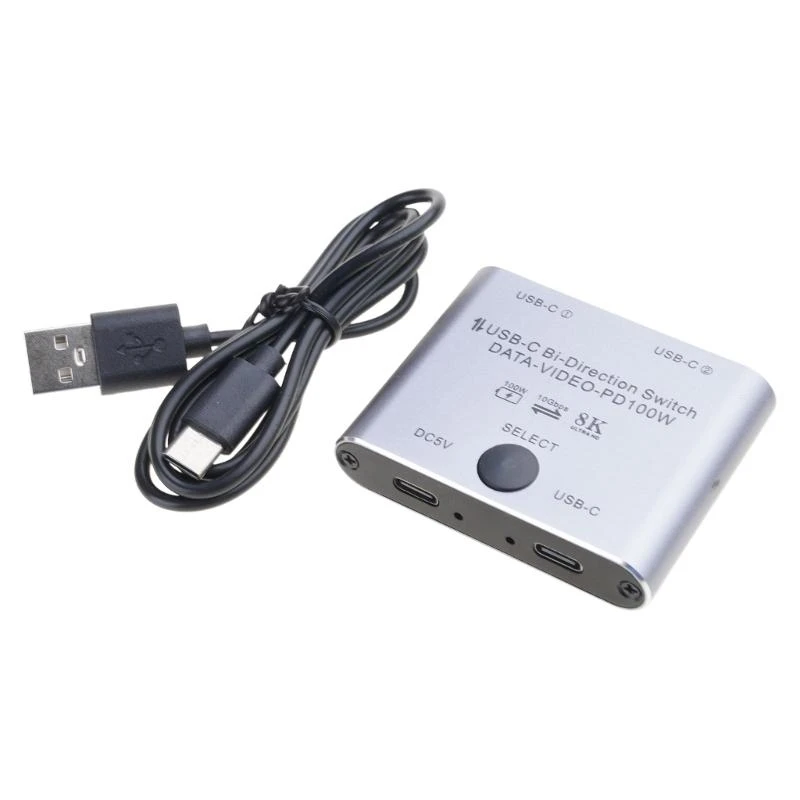 D7YC BiDirectional USB C Switcher USB C KVM Switches for 8K@60Hz/4K@144Hz 1080P@165Hz Video Transfer 100W Charging Capability
D7YC BiDirectional USB C Switcher USB C KVM Switches for 8K@60Hz/4K@144Hz 1080P@165Hz Video Transfer 100W Charging Capability