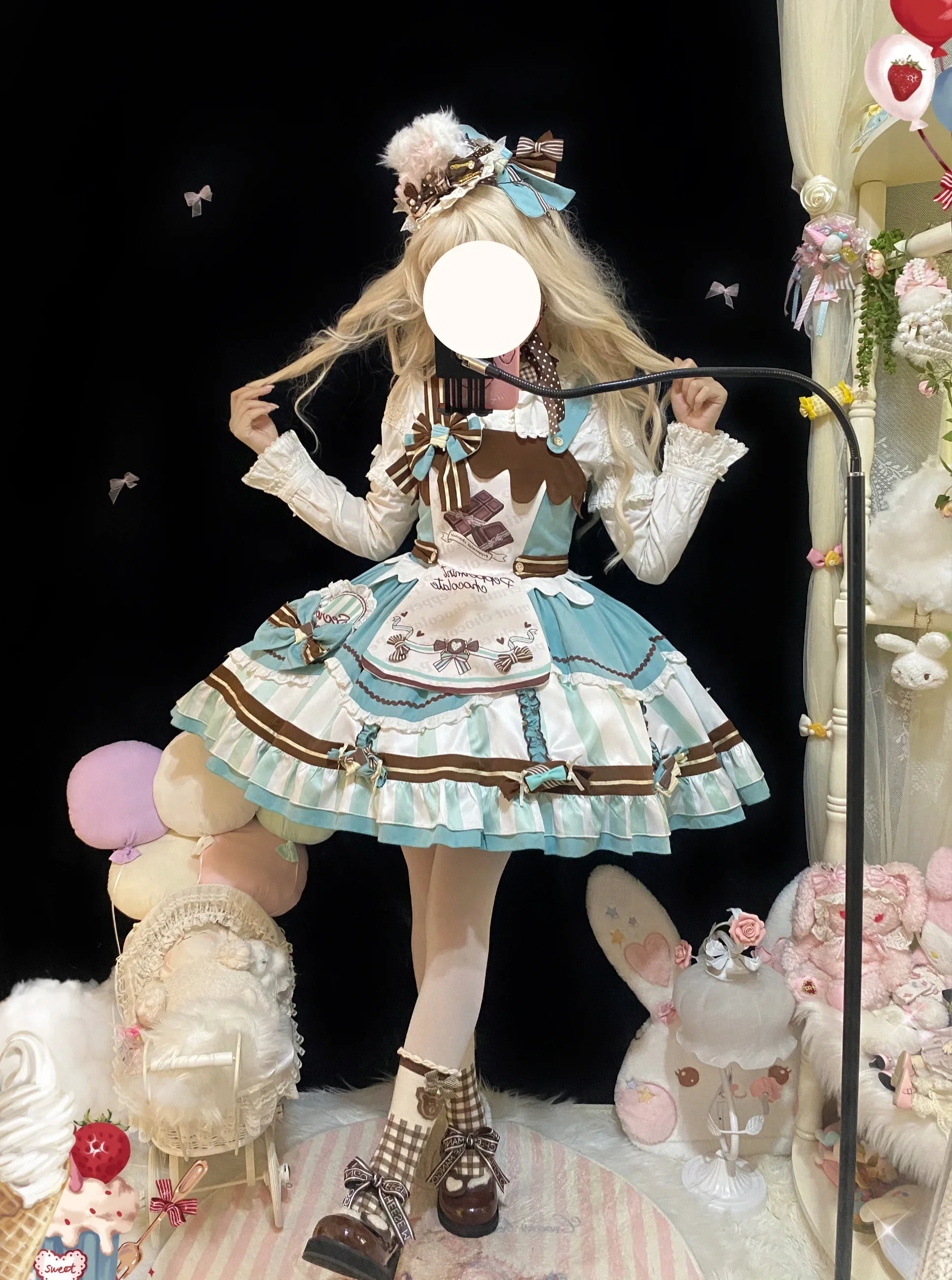 Japanese Dream Lolita Jsk Dress Women Kawaii Cute Bow Print Bow Lace Sleeveless Strap Dresses Girl Sweet Princess Party Vestidos
Japanese Dream Lolita Jsk Dress Women Kawaii Cute Bow Print Bow Lace Sleeveless Strap Dresses Girl Sweet Princess Party Vestidos
