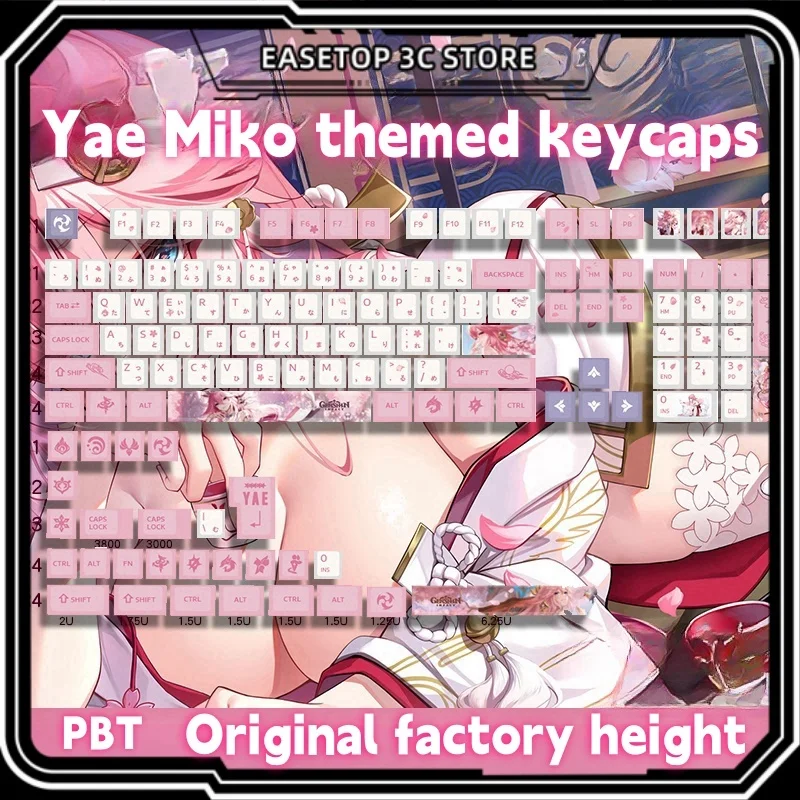 Genshin Impact Theme Mechanical Keyboard Keycap Pbt Thermal Sublimation Original Factory High Light Shielded Keycap 2d Yae Miko
Genshin Impact Theme Mechanical Keyboard Keycap Pbt Thermal Sublimation Original Factory High Light Shielded Keycap 2d Yae Miko