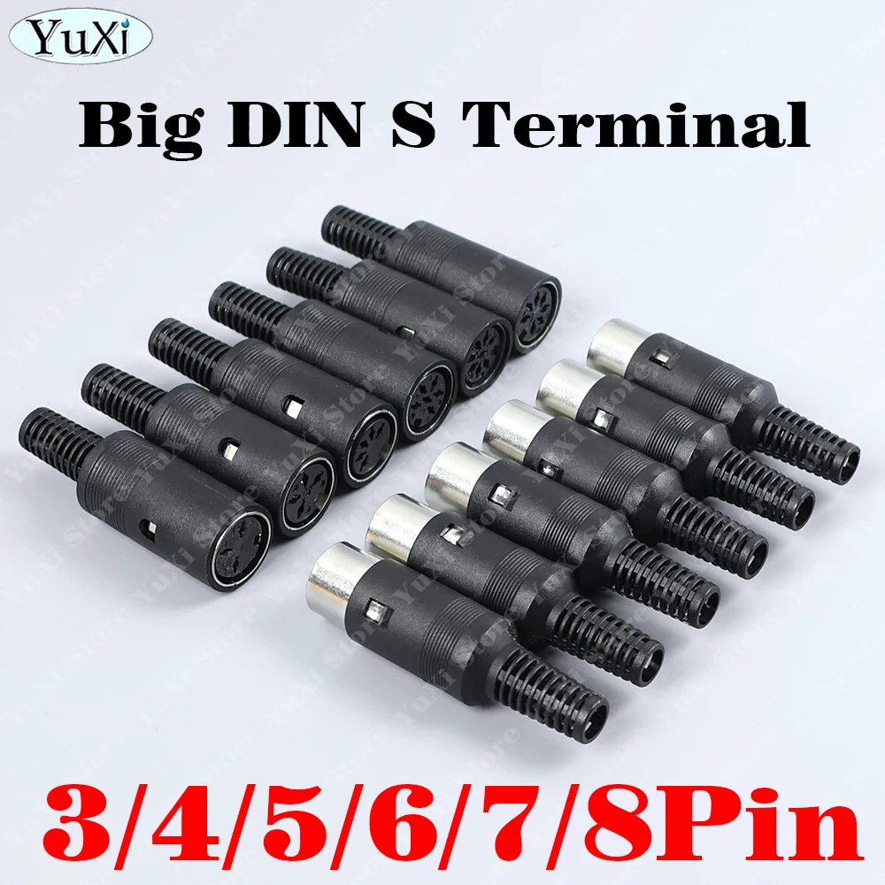 3-50pcs Din 3 4 5 6 7 8 Pin Male Female Plug Soecket Jack With Plastic Handle Keyboard Cable Connector Adaper PS2 DIY S Terminal
3-50pcs Din 3 4 5 6 7 8 Pin Male Female Plug Soecket Jack With Plastic Handle Keyboard Cable Connector Adaper PS2 DIY S Terminal