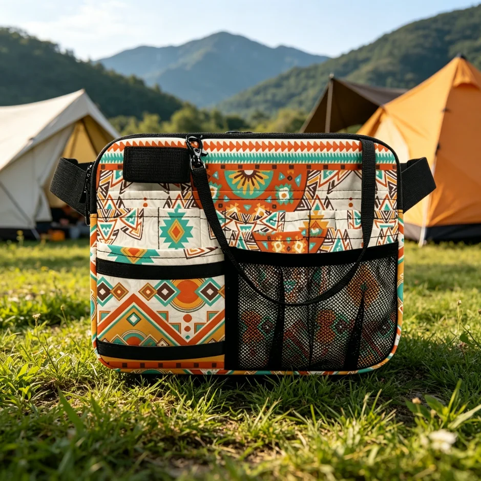 Bohemian Canvas Waist Bag Multi-Pocket Fanny Pack, Vintage Geometric Crossbody Pouch for Travel Hiking Festival Daily Use
Bohemian Canvas Waist Bag Multi-Pocket Fanny Pack, Vintage Geometric Crossbody Pouch for Travel Hiking Festival Daily Use