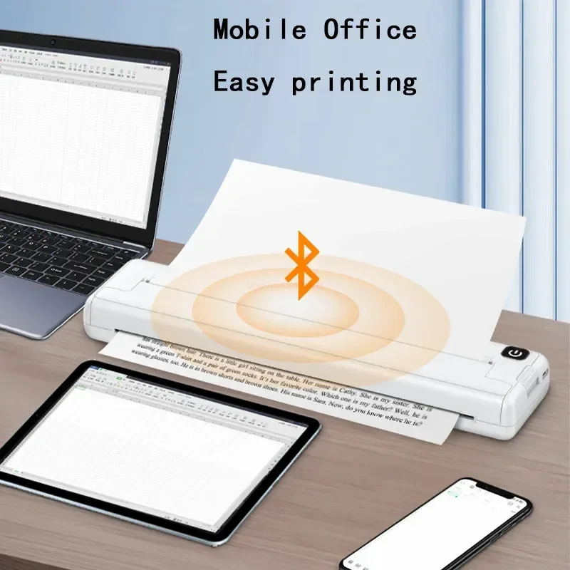 A4 Thermal Printer Small Home Office Bluetooth Wireless Handheld Portable Inkless Thermal Printer
A4 Thermal Printer Small Home Office Bluetooth Wireless Handheld Portable Inkless Thermal Printer