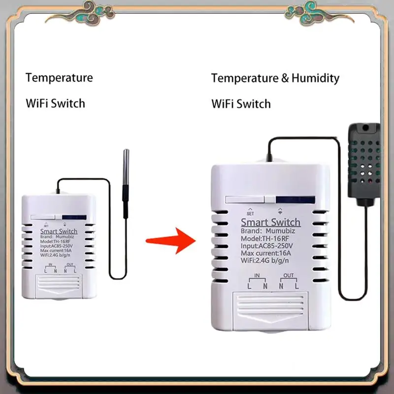 Durable For Ewelink Smart Wifi Switch Temperature And Humidity Monitoring 16A 3000W Switch With TH Sensor,For Alexa,Google Home
Durable For Ewelink Smart Wifi Switch Temperature And Humidity Monitoring 16A 3000W Switch With TH Sensor,For Alexa,Google Home
