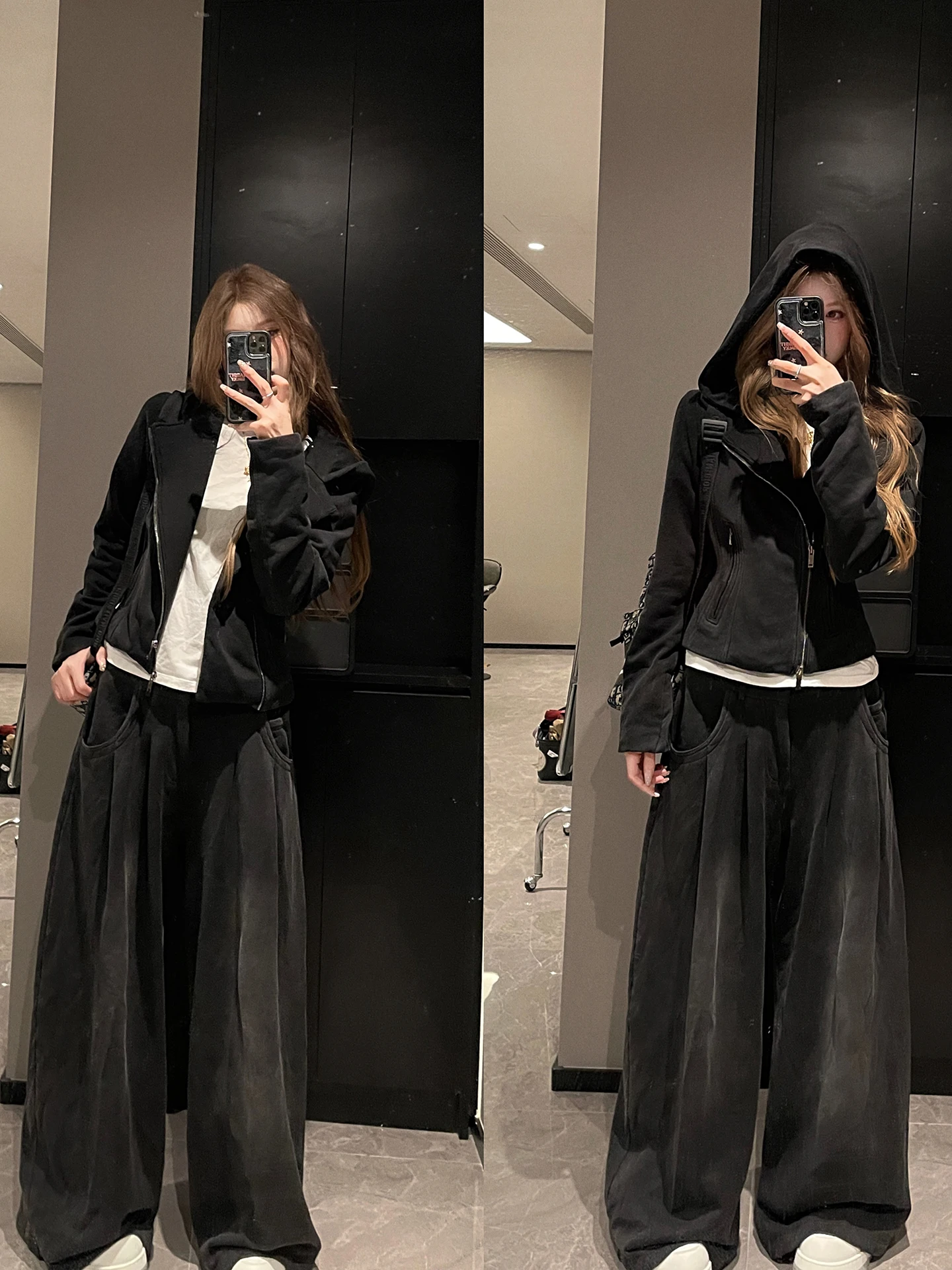 Tongiiuu Daily Chill Women's Casual Loose Hoodie Jacket And Wide Leg Pants Set Comfortable Fashion Outfit Two Piece Set
Tongiiuu Daily Chill Women's Casual Loose Hoodie Jacket And Wide Leg Pants Set Comfortable Fashion Outfit Two Piece Set
