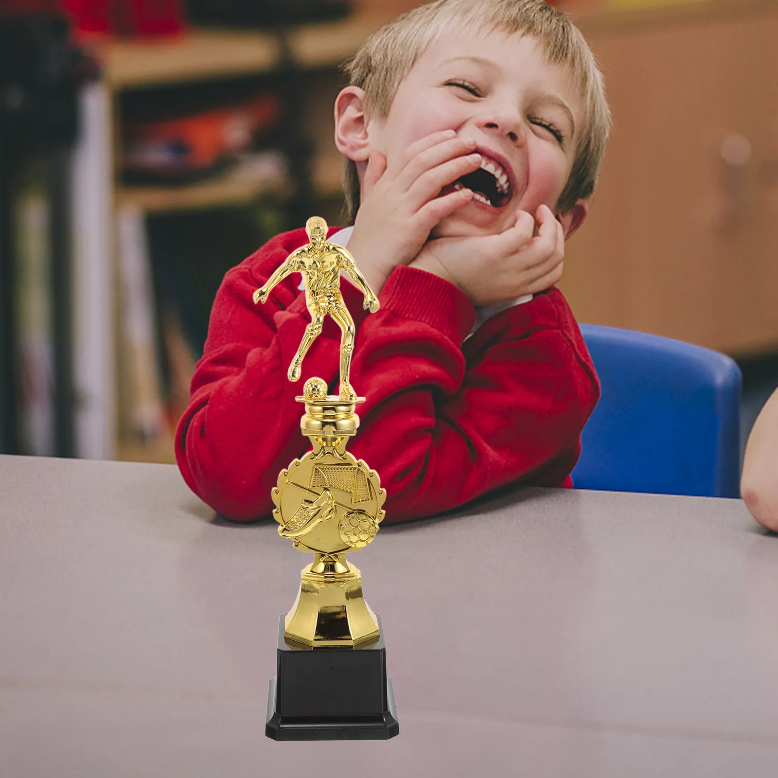 Plastic Soccer Trophy Gold Coating for School Company Football Games Winner Awards Recognition Athletic Prizes Trophy
Plastic Soccer Trophy Gold Coating for School Company Football Games Winner Awards Recognition Athletic Prizes Trophy