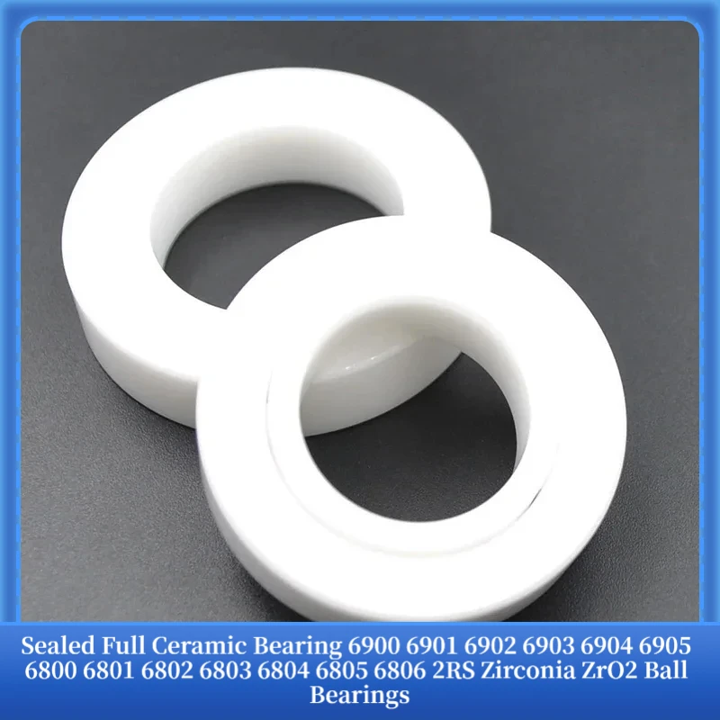 Sealed Full Ceramic Bearing 6900 6901 6902 6903 6904 6905 6800 6801 6802 6803 6804 6805 6806 2RS Zirconia ZrO2 Ball Bearings
Sealed Full Ceramic Bearing 6900 6901 6902 6903 6904 6905 6800 6801 6802 6803 6804 6805 6806 2RS Zirconia ZrO2 Ball Bearings