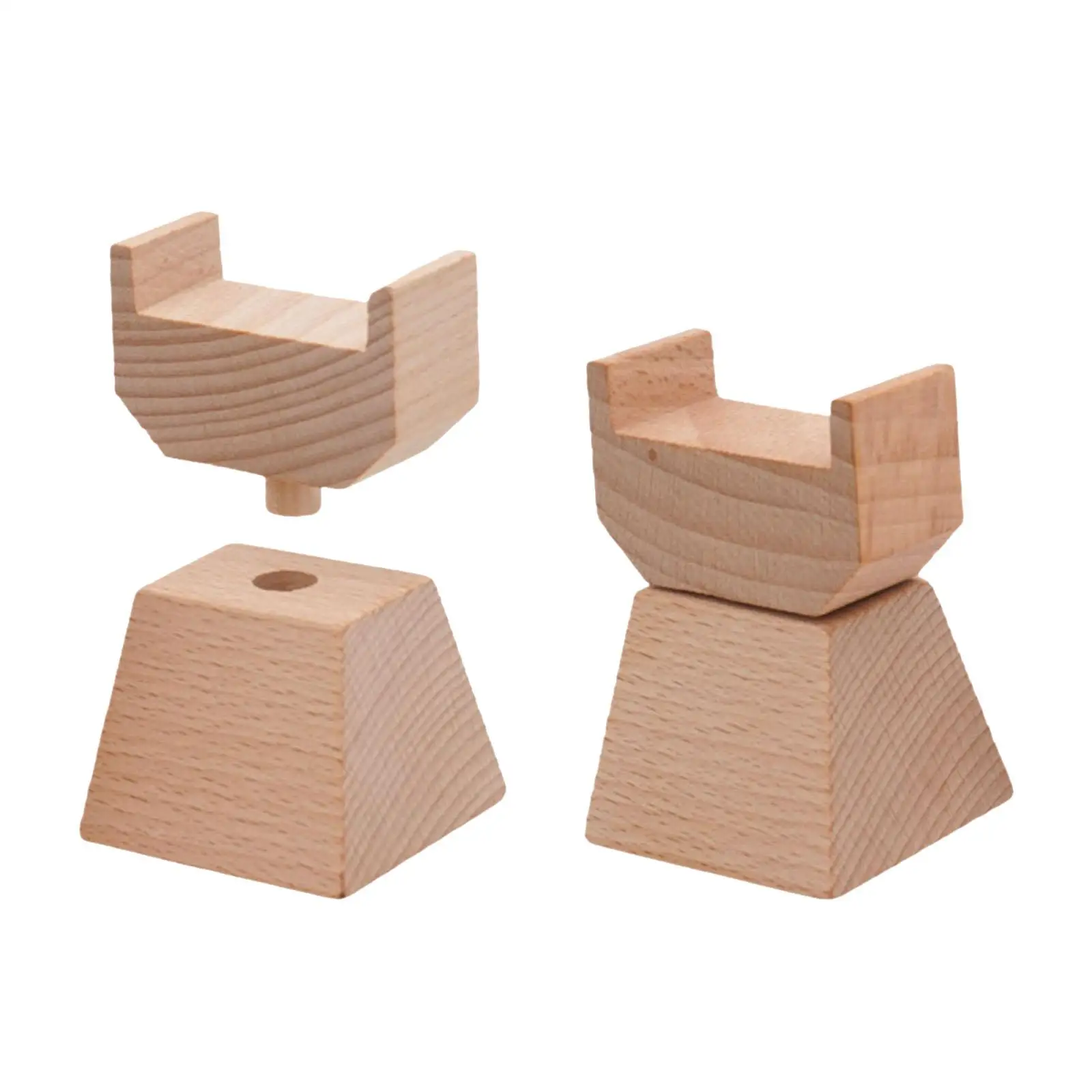 2-х шт. Поворотные деревянные опорные блоки для поездов, координация рук и глаз
2-х шт. Поворотные деревянные опорные блоки для поездов, координация рук и глаз