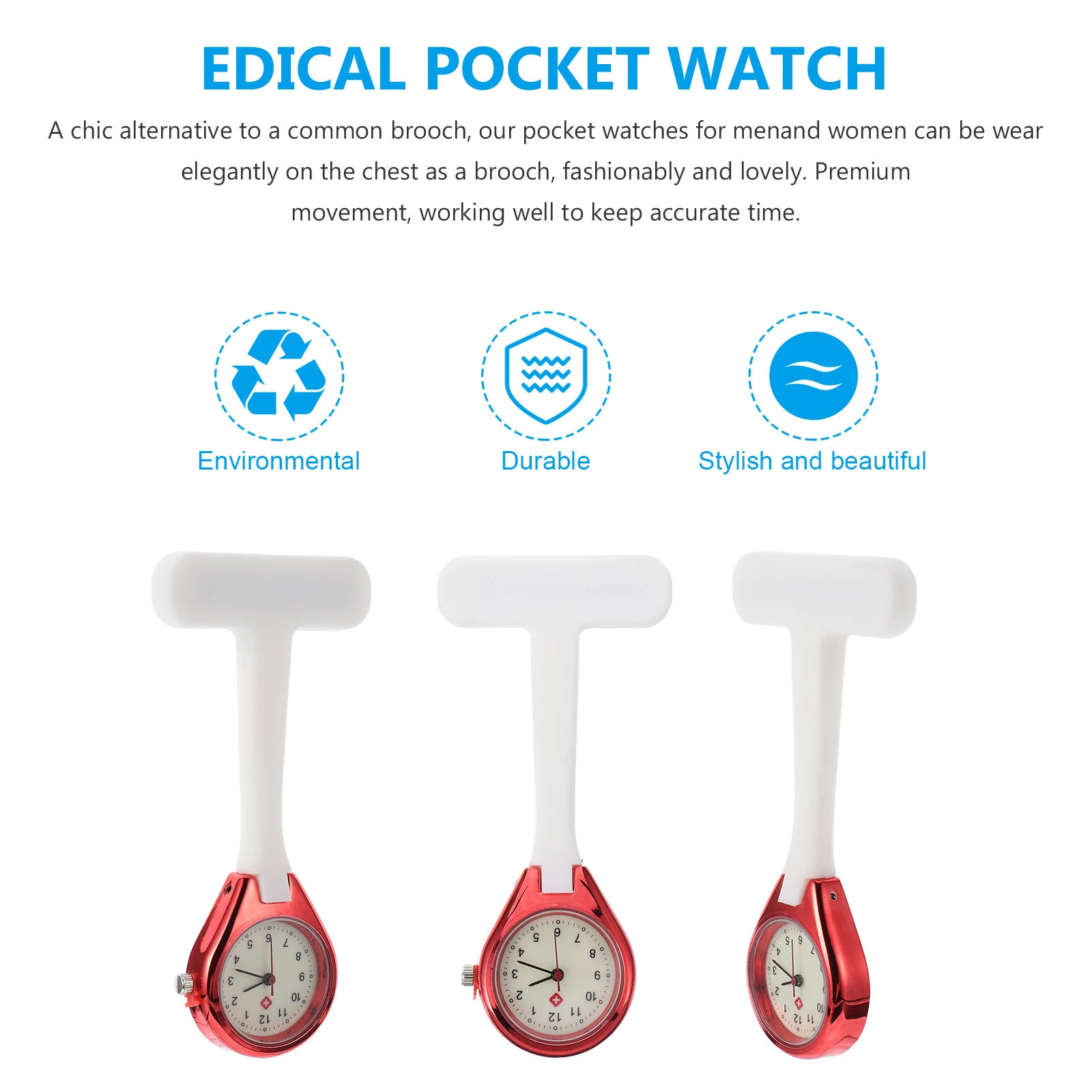Nurse Pocket Watch Silicone Stainless Steel Lightweight Portable Practical Doctor Medical Watches for Women Nurses
Nurse Pocket Watch Silicone Stainless Steel Lightweight Portable Practical Doctor Medical Watches for Women Nurses