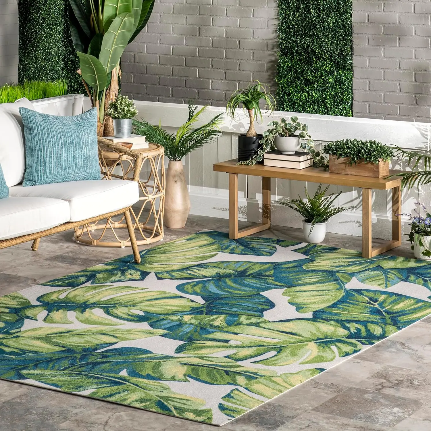 Lisa Floral & Paisley 5x8 Indoor/Outdoor Area Rug for Living Room Patio Deck Front Porch Kitchen, Green Multicolor/Ivory
Lisa Floral & Paisley 5x8 Indoor/Outdoor Area Rug for Living Room Patio Deck Front Porch Kitchen, Green Multicolor/Ivory