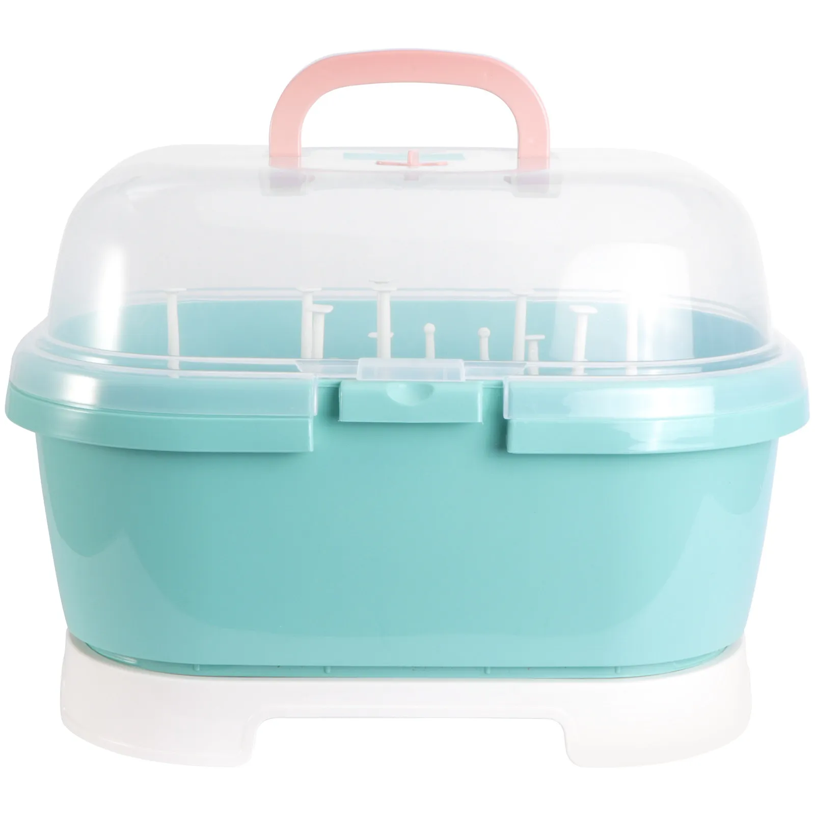 Baby Bottle Storage Box High Quality PP Material Large Capacity Dustproof Cover Milk Bottle Rack Portable Drying Box for Infant
Baby Bottle Storage Box High Quality PP Material Large Capacity Dustproof Cover Milk Bottle Rack Portable Drying Box for Infant
