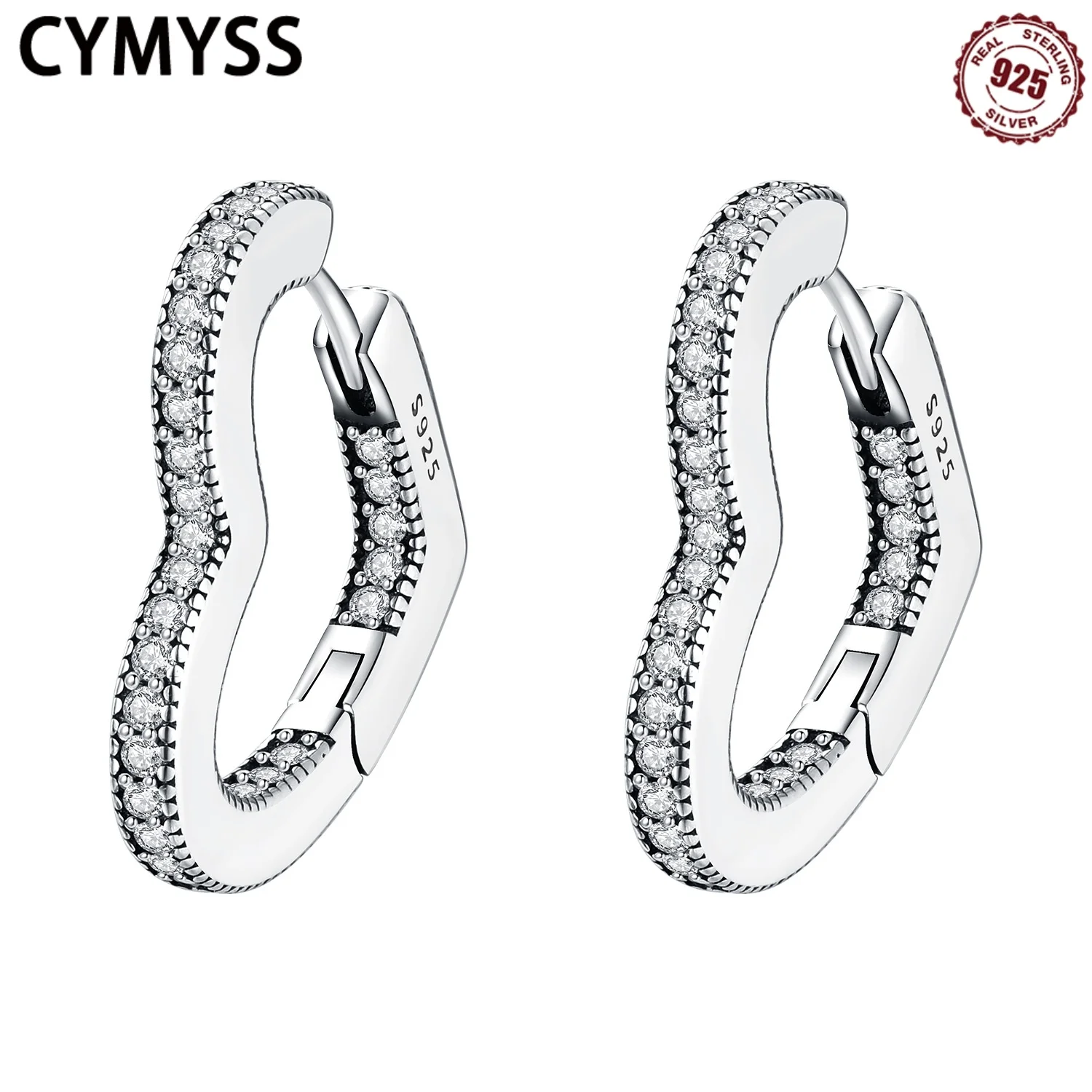 CYMYSS 925 Silver Earrings Crystal Earrings Women Full Set Heart Earrings Suitable For Wedding Gifts And Travel Women Earring
CYMYSS 925 Silver Earrings Crystal Earrings Women Full Set Heart Earrings Suitable For Wedding Gifts And Travel Women Earring