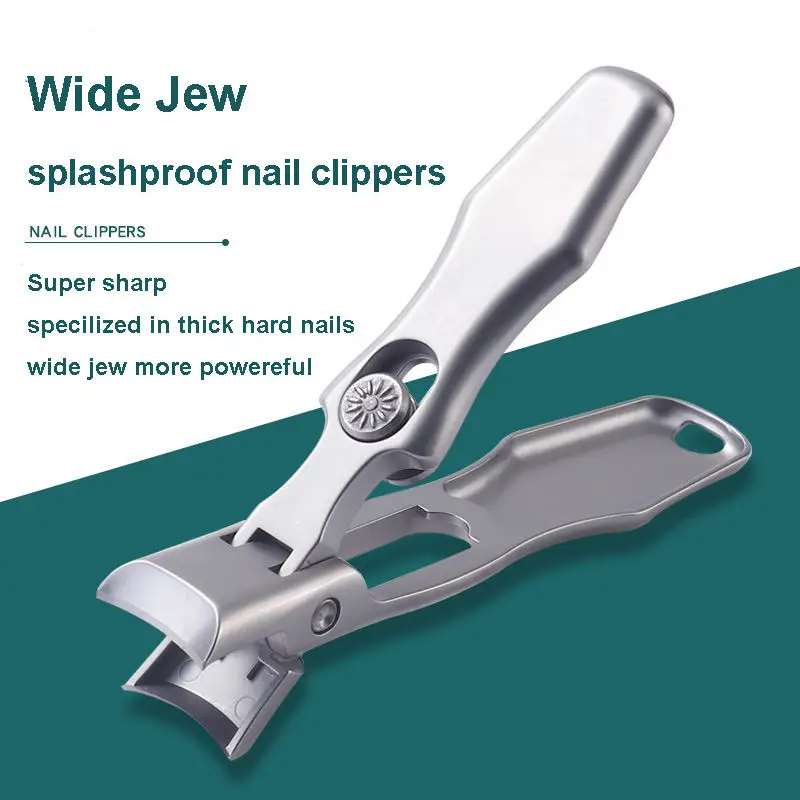 High Quality Wide Jaw Nail Clippers Stainless Steel Manicure Cutter Thick Hard Toenail Fingernail Scissors Trimmer Tools
High Quality Wide Jaw Nail Clippers Stainless Steel Manicure Cutter Thick Hard Toenail Fingernail Scissors Trimmer Tools