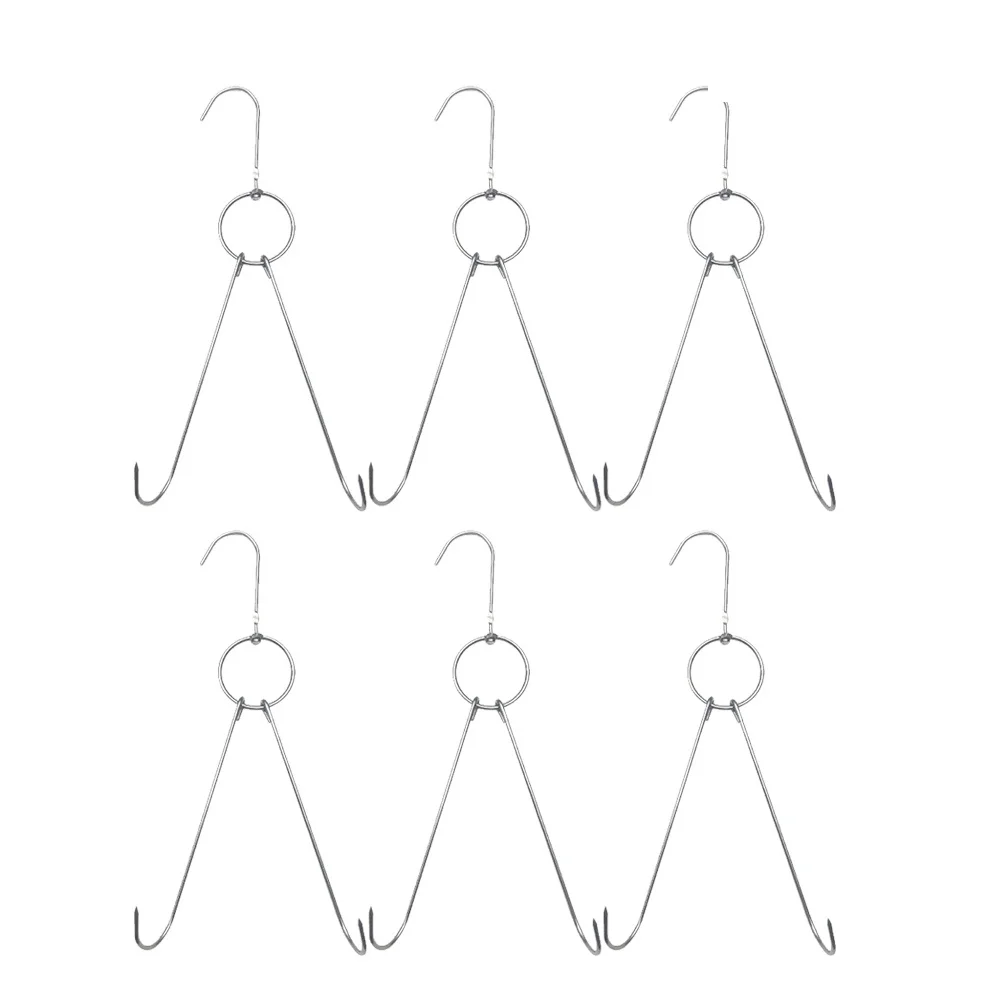 6 Pcs Shaped Hooks Roast Chicken Stainless Steel for Hanging Meat Silver Drying
6 Pcs Shaped Hooks Roast Chicken Stainless Steel for Hanging Meat Silver Drying